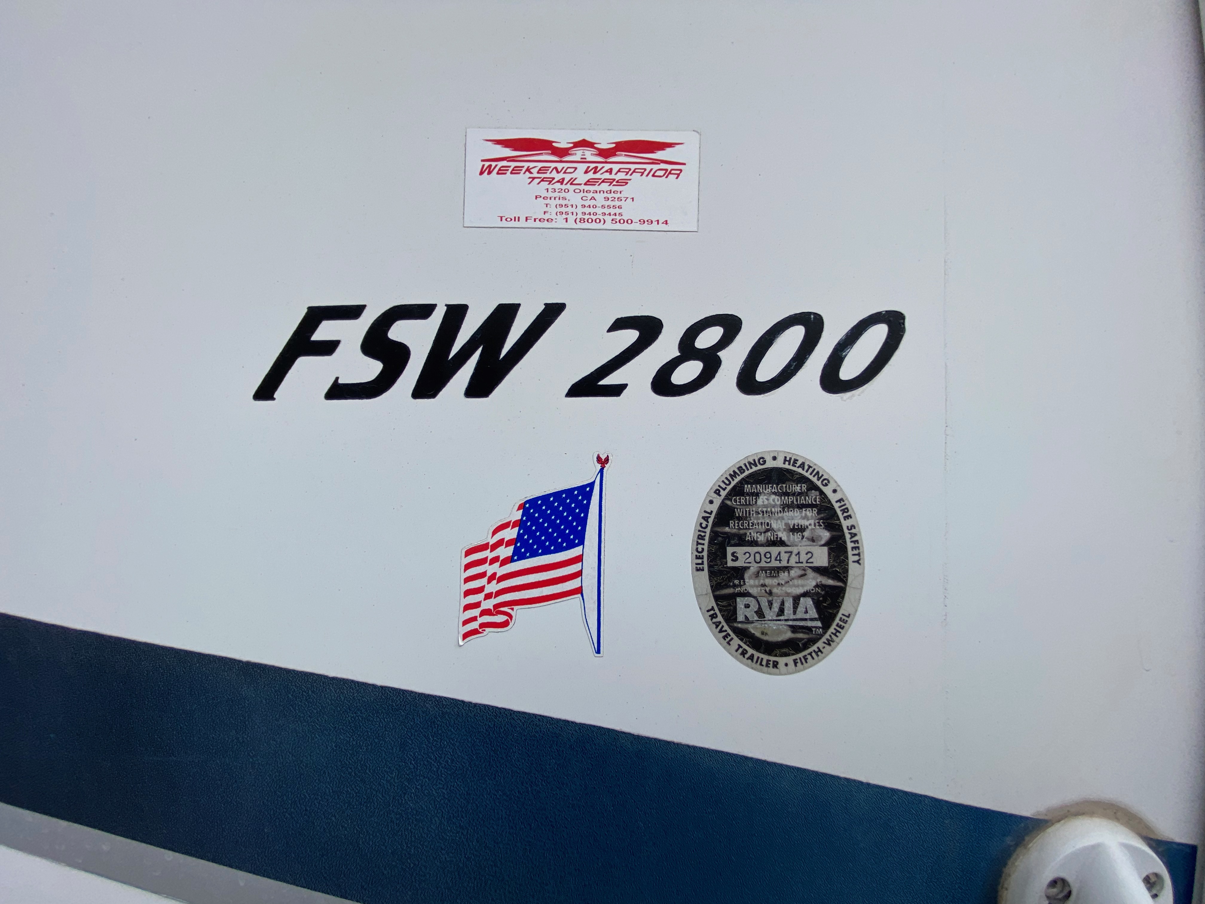 2008 WEEKEND WARRIOR RV FSW 2800 - Image 3